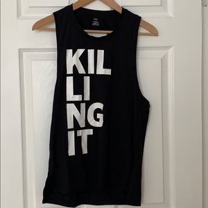 Open back SoulCycle tank